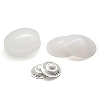 The Original Silver Nursing Cups with Silicone Pads - Nipple Shields for Nursing Newborn - Newborn Essentials Must Haves-Nipple Covers Breastfeeding-925 Silver