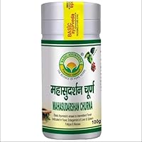 BASIC AYURVEDA Maha Sudarshan Powder | 3.53 Oz (100g) | Organic & Natural Ayurvedic Supplement | Immune System Booster & Healthy Digestion