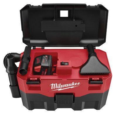 495-0880-20-2 gal - V18 Cordless Wet/Dry Vacuums, Milwaukee Electric Tools - Each
