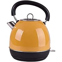 Kettles,Electric Water Kettle, Jug Stainless Steel Kettle 1.8 Litres, Tea or Coffee 1800W,Yellow Fast/Yellow