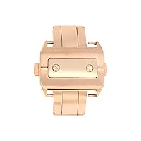 Ewatchparts 18-21mm Deployment Buckle Clasp Band Leather Compatible with Cartier Santos 100 Xl Chrono