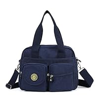 Gladdon Multi Pocket Crossbody Bags for Women Large Casual Tote Bag Shopping Hiking Day Waterproof Canvas Duffel Bag