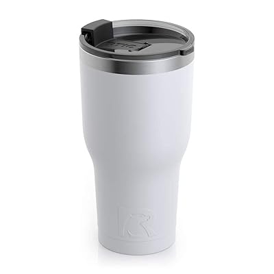 RTIC 20 oz Coffee Travel Mug with Lid and Handle, Stainless Steel Vacuum-Insulated  Mugs, Leak, Spill Proof, Hot Beverage and Cold, Portable Thermal Tumbler Cup  for Car, Camping, Cardinal 