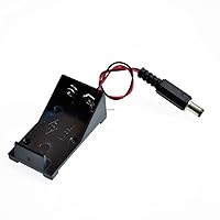 5.5x2.1 mm 9V Battery Holder Box DC Plug Socket Battery Holder for