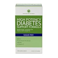 Vitamin World High Potency Diabetic Nutritional Support Formula For People With Diabetes 120 coated caplets