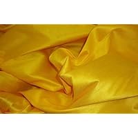 Canary Shantung Dupioni Faux Silk Fabric Per Yard