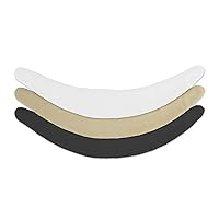 Cotton and Viscose Blend Tummy Liner- 3-Pack, X-Large, Black, Beige, White
