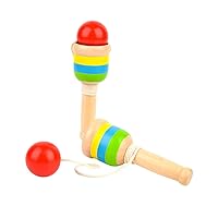 ERINGOGO 2pcs Kendama Toys Indoor Playset Playset Kidcraft Playset Kandama Toy Kendama Plaything Kendama Game Plaything Cool Stuff for Teens Japanese Toys Dessert Child Balance Wooden