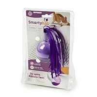 SmartyKat Twirly Top Electronic Motion Ball Cat Toy, Battery Powered - Randomly Selected Color, One Size