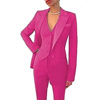 Women Pantsuits Wedding Tuxedos Party Wear Suits Formal Business Suits Fuchsia