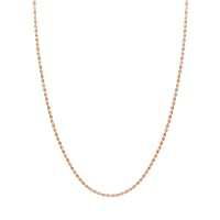 14k Gold Chain Necklace Jewelry for Women in Rose Gold White Gold Yellow Gold Choice of Lengths 16 18 20 24 36 and 2.7mm