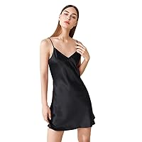 OROSE Real Silk Nightgowns for Women Nighties 100 Real 19 Momme Silk Short Nighty Sexy Chemise Dress Ladies Lingerie Petite