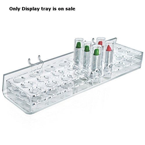Acrylic Clear 24 Round Slot Tray12W x 3.75D x 1.875H Inches - Lot of 2