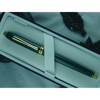 Cross Made in The USA Townsend Green Wood with Solid 14k Gold Xf Nib Fountain Pen