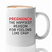 Mom-to-Be Coffee Mug 11oz White -Pregnancy The Happiest - Mom Gifts from Daughter Eldest Son Mama Mommy Mum Momma Parent Dad Wife