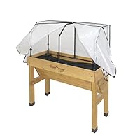 VegTrug Small Greenhouse Frame and PE Cover, Seasons, Durable and Easy to Use Frame and Cover Set, Natural
