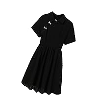 Summer Black Vintage Clothing Midi Short Bodycon Korean Dress Chic Party Chinese Style A-Line Dresses