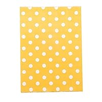 Small Polka Dots on Orange Paper Bags - (1 Pk) 25 Pcs