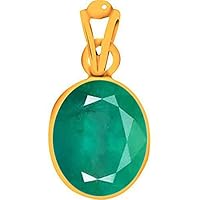 Divya Shakti 7.25-7.50 Carats Emerald Pendant/Locket (Panna Stone Panchadhatu Pendant) 100% Original AAA Quality Gemstone