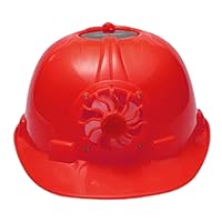 Industrial Safety Helmet,Industrial Safety Helmet with Solar Cooling Fan Construction Worker Hard Hat Red
