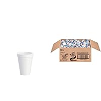 DART 12J12 12 oz Foam Cup (Case of 1000) & Nestle Coffee mate Coffee Creamer, French Vanilla, Liquid Creamer Singles, Non Dairy, No Refrigeration, Box of 180