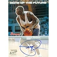 Malick Badiane autographed Basketball Card (Houston Rockets) 2003 Bowman Signs of the Future #SFA-MBA Rookie - Basketball Autographed Cards