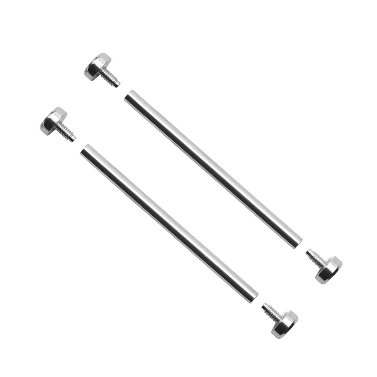 Ewatchparts SCREW PIN BAR ROD TUBE COMPATIBLE WITH NIXON 51-30 WATCH LUG STRAP BAND KIT S/STEEL SILVER
