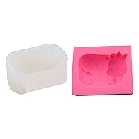Ice Cube Soap Molds Cute Cows For Making Gumpaste Chocolate Dough Gift Cake Decorating Tools Molds Gift Cupcake Molds