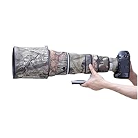Camouflage Waterproof Lens Coat for Canon EF 600mm F4 L is II USM Rainproof Lens Protective Cover (Pine Camouflage)
