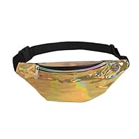 Metallic Holographic Fanny Pack (Gold)