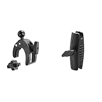 ARKON Robust Clamp Mount with Security Knob – 25mm (1 Inch) Compatible Retail Black & Robust Mount Shaft Black Retail (SP-RM250)
