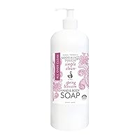 Soothing Touch Hand & Body Soap, Spring Blossom, 32 oz, Professional Grade Essential Oils, Gentle, Vegan, Paraben Free