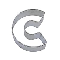 R&M Letter C Cookie Cutter in Durable, Economical, Tinplated Steel