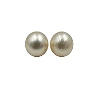 11.5 MM(Approx.) Size AA Luster Loose Pearl Cream Color Round Shape Pearl Beads Natural Real South Sea Pearl Personalize Gift Saltwater Pearl