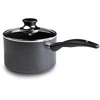 T-fal Specialty Nonstick Handy Pot with Glass Lid 3 Quart Oven Safe 350F Cookware, Pots and Pans, Dishwasher Safe Black
