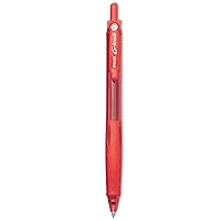 Pilot G-Knock BeGreen Refillable & Retractable Gel Ink Pens, Fine Point, Red Ink, 12-Pack (31508)