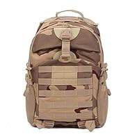 35L Men's Tactical Camping Hiking Backpack Camouflage Waterproof Mountaineering Bags (Color : 004)