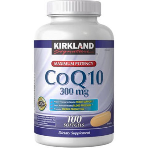 Kirkland Signature COQ10 100 Softgels, 300 mg (300 Count Total)
