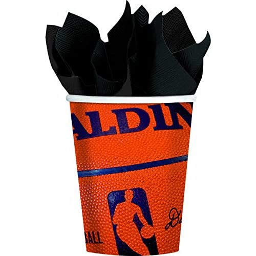 Spalding Basketball Party Cups - 9 Oz. Pack of 18