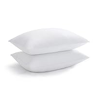 Acanva Bed Pillows for Sleeping, Cooling Hotel Quality with Premium Soft 3D Down Alternative Fill for Back, Stomach or Side Sleepers, Standard (Pack of 2), White 2 Count