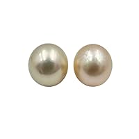 12 MM (Approx.) Size AA Luster Loose Pearl Cream Color Round Shape Pearl Beads Natural Real South Sea Pearl Personalize Gift Saltwater Pearl