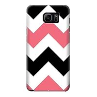 R1849 Pink Black Chevron Zigzag Case Cover for Samsung Galaxy S6 Edge Plus