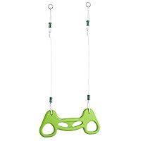 SGerste Outdoor Fun 80KG Load Bearing Trapeze Bar Gymnastic Ring Swing Toy Kids Playhouse Garden Exercise Toy