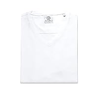 Men's V-Neck Stretch T-Shirt - White