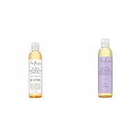 SheaMoisture Daily Hydration Body Oil Virgin Coconut Oil For Dry Skin Paraben Free 8 oz & Bath, Body and Massage Oil Lavender Wild Orchid Calming Moisturizer for Sensitive Skin 8 oz