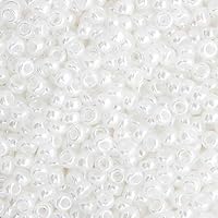 Miyuki Seed Bead 6/0 - White Pearl Ceylon DB0528 250Gms Bulk Bag of Japanese Glass Beads