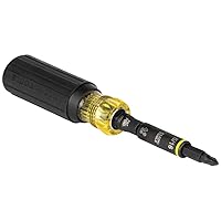 Klein Tools 32500HD KNECT Multi-Bit Screwdriver / Nut Driver, Impact Rated 11-in-1 Tool with Phillips, Slotted, Square and Torx Tips