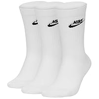 Nike Sportswear Everyday Essential Crew Socks (3 Pairs) Mens Size - L