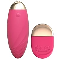 Bullet Vibrator Remote Control Egg Vibrator for G-spot Clitoral Stimulation Soft Silicone 10 Vibration Modes Waterproof Rechargeable Adult Sex Toys for Women and Couples