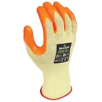 SHOWA 4568 Foam Nitrile Palm Coated Flame and Cut Resistant Safety Glove with Kevlar Liner, 15-Gauge, Medium (12 Pair)